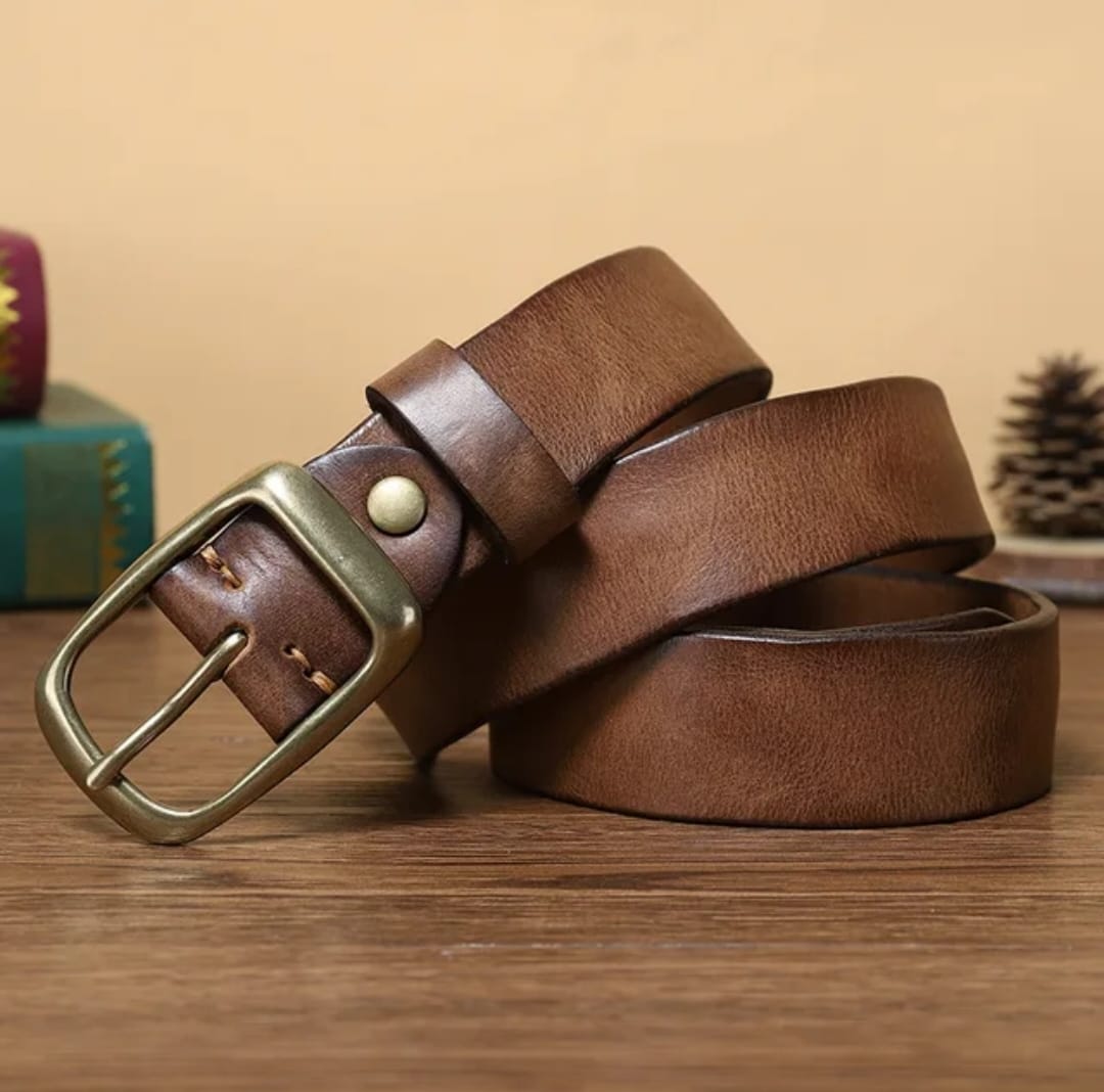 Cow Leather Brown Belt - Image 2