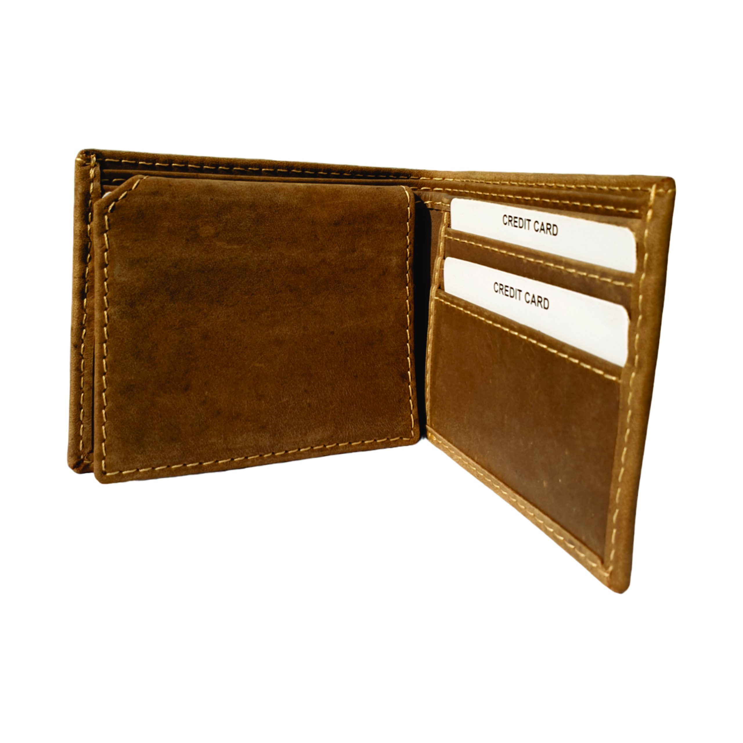 Brown Leather BiFold Wallet - Image 3