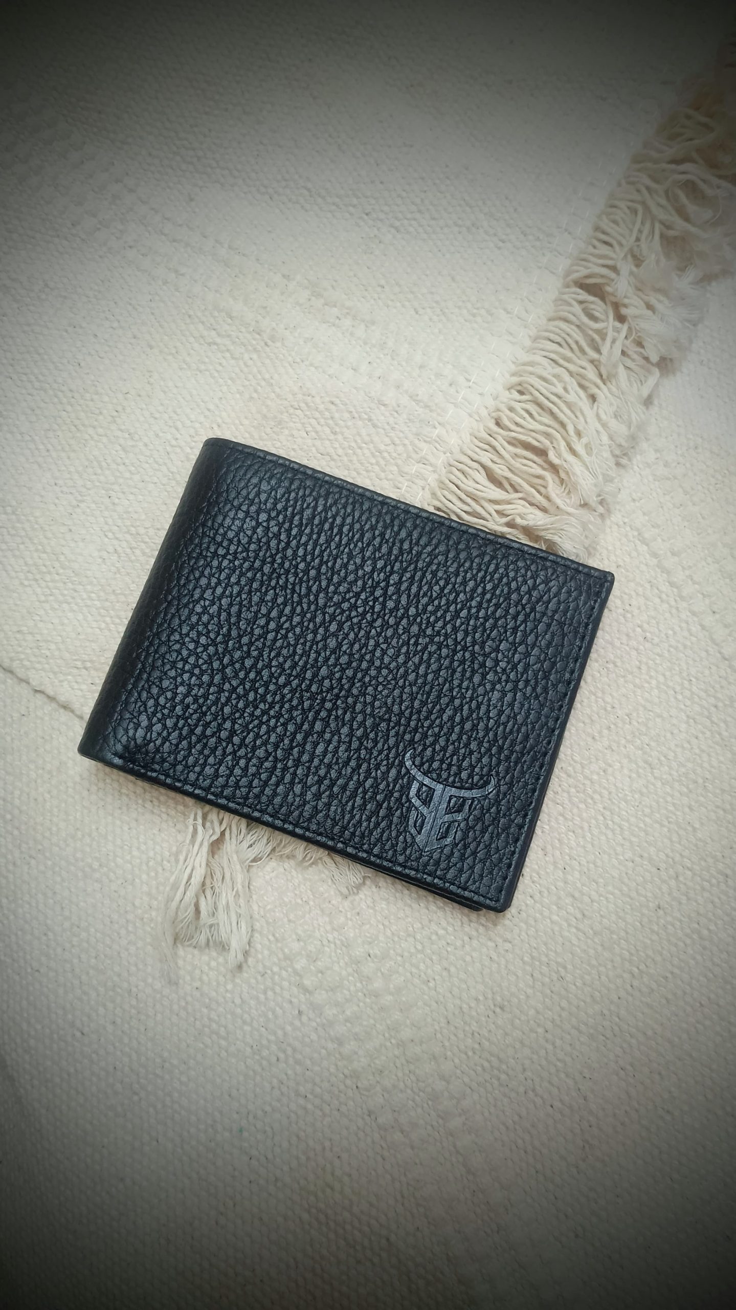 Black leather BiFold Wallet - Image 4